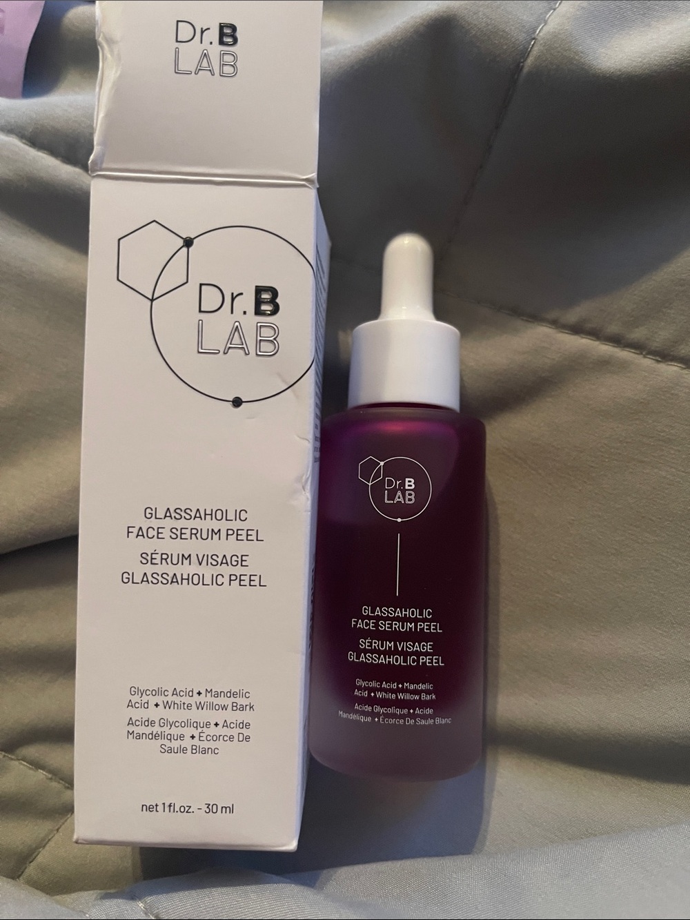 Dr. B LAB Glassaholic Face Serum Peel — Purple